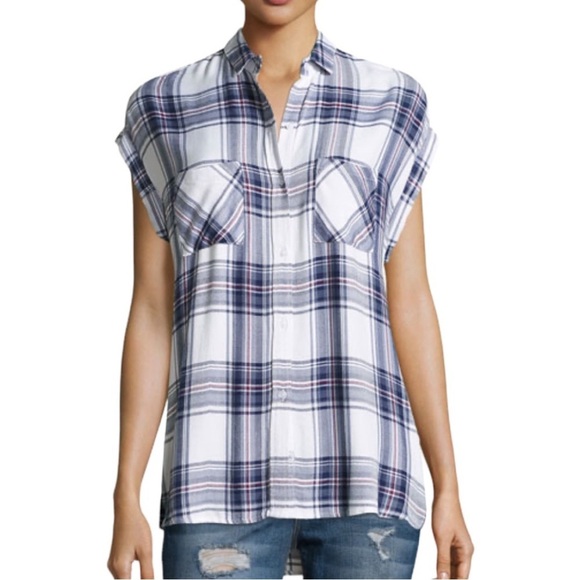Rails Britt Plaid Button Down Top - Picture 1 of 7